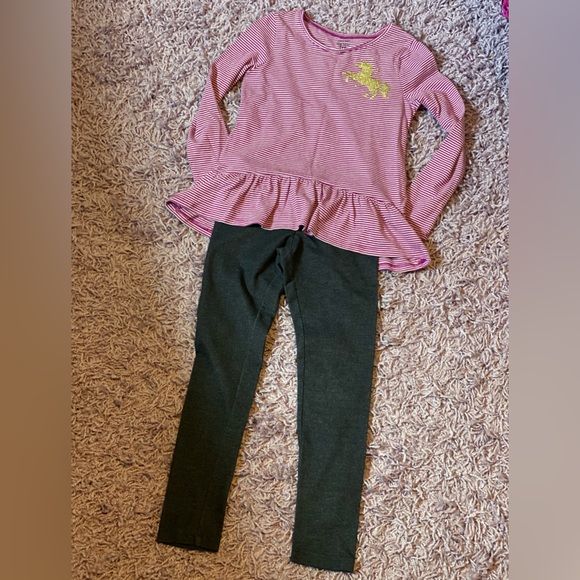 Jumping Beans Softest Tee tunic top & denim look leggings 🦄 - Picture 2 of 16